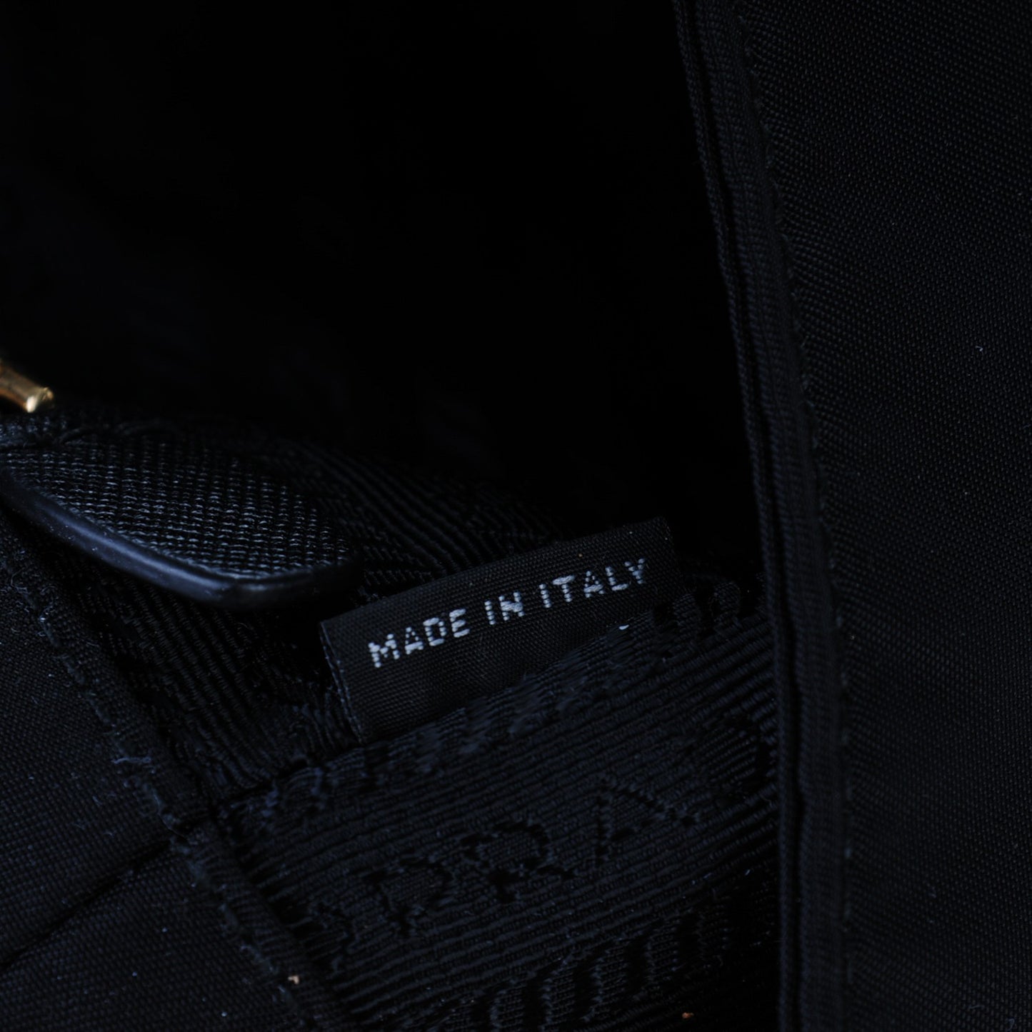 Tessuto Nylon Saffiano Messenger Bag Nero Black