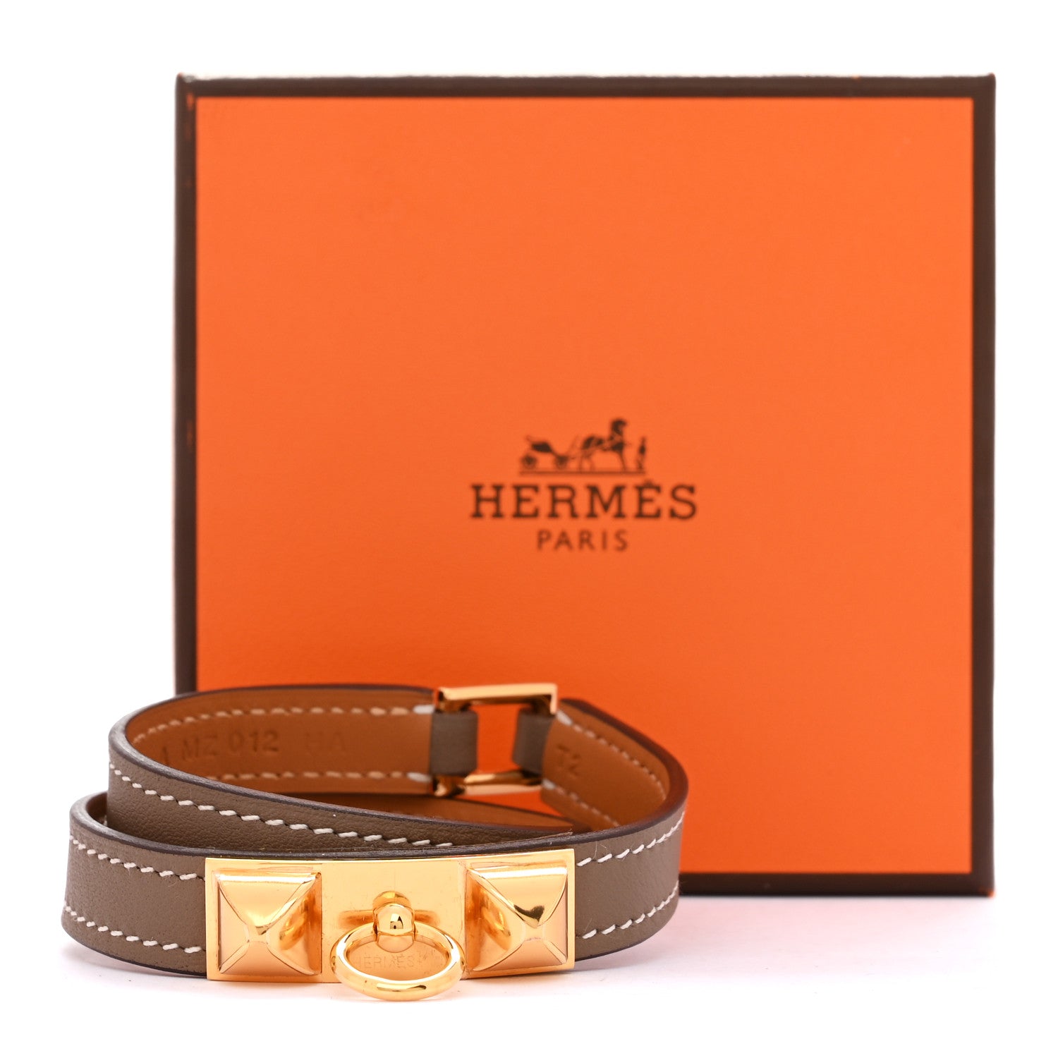 Hermes Swift Rivale Double Tour Bracelet T2 Etoupe 7 of 7
