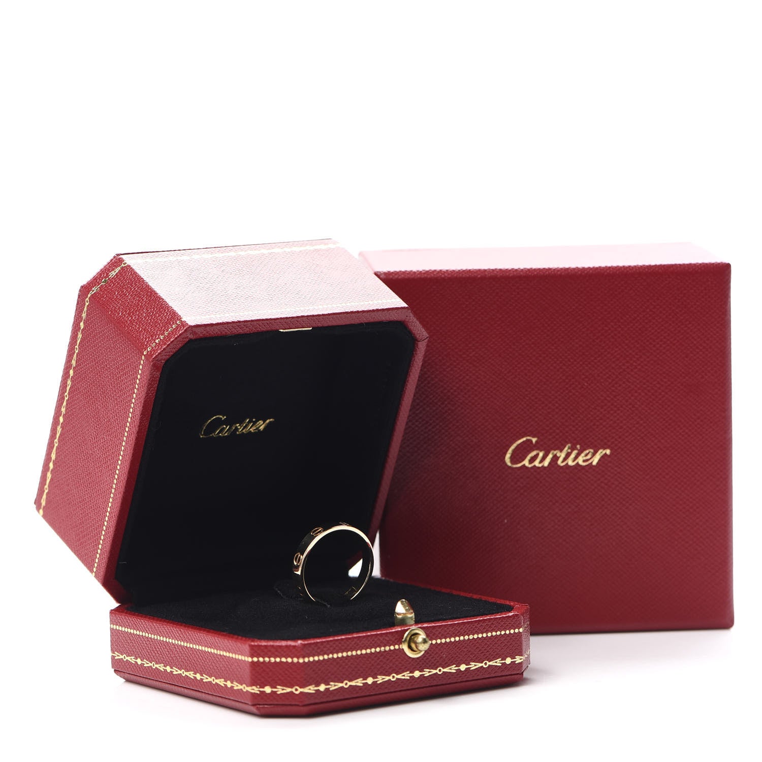Cartier 18K Yellow Gold 3.5mm LOVE Wedding Band Ring 55 7.25 5 of 5