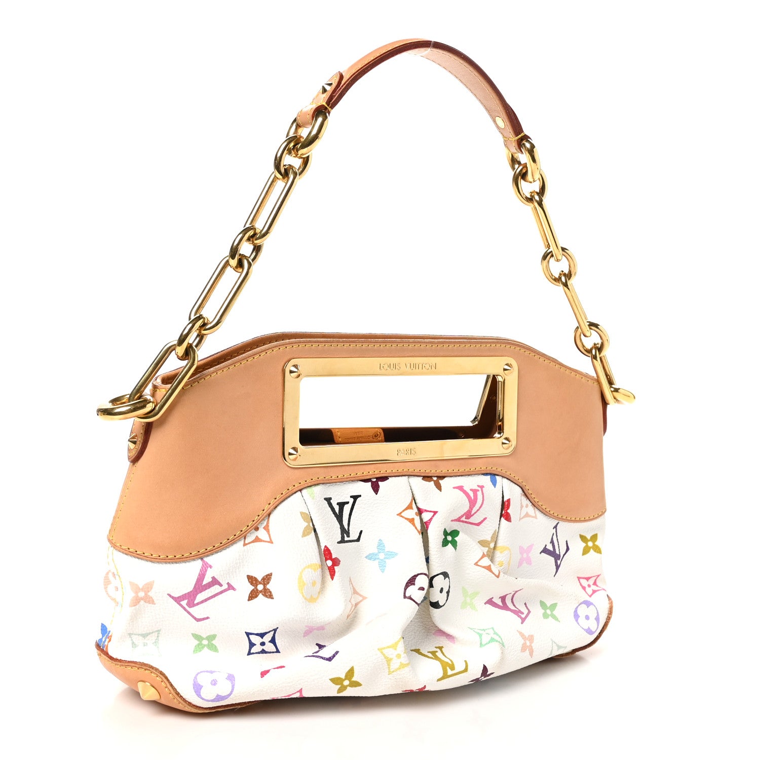 Louis Vuitton Monogram Multicolor Judy PM White 3 of 9
