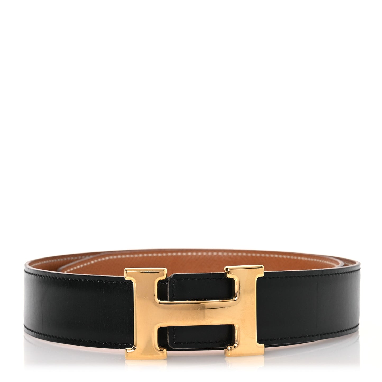 Box Epsom 32mm Constance H Belt 70 28 Black Gold