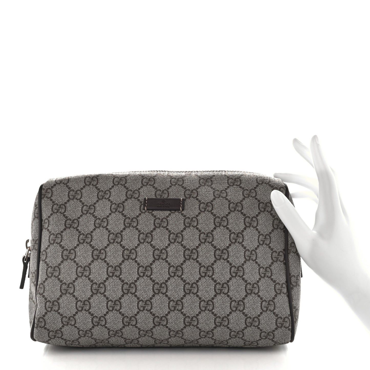 GG Plus Monogram Large Toiletry Case Brown
