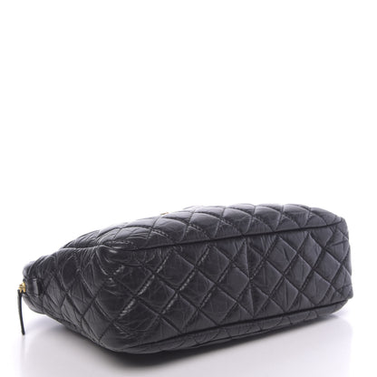 Chanel Aged Calfskin Quilted Large Reissue Camera Case Black 4 of 14
