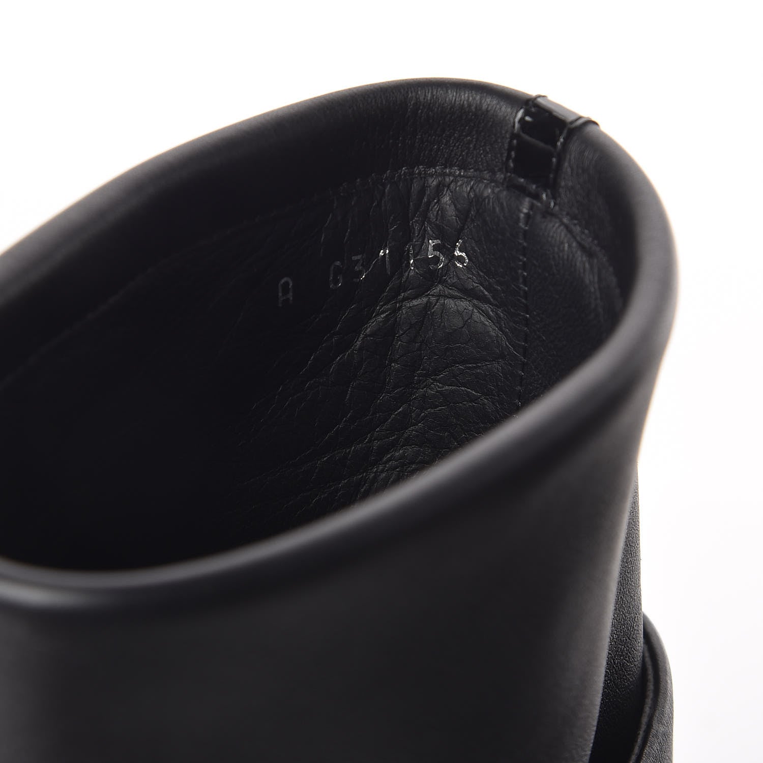 Chanel Calfskin CC Cap Toe Fold Over Boots 36.5 Black 10 of 11