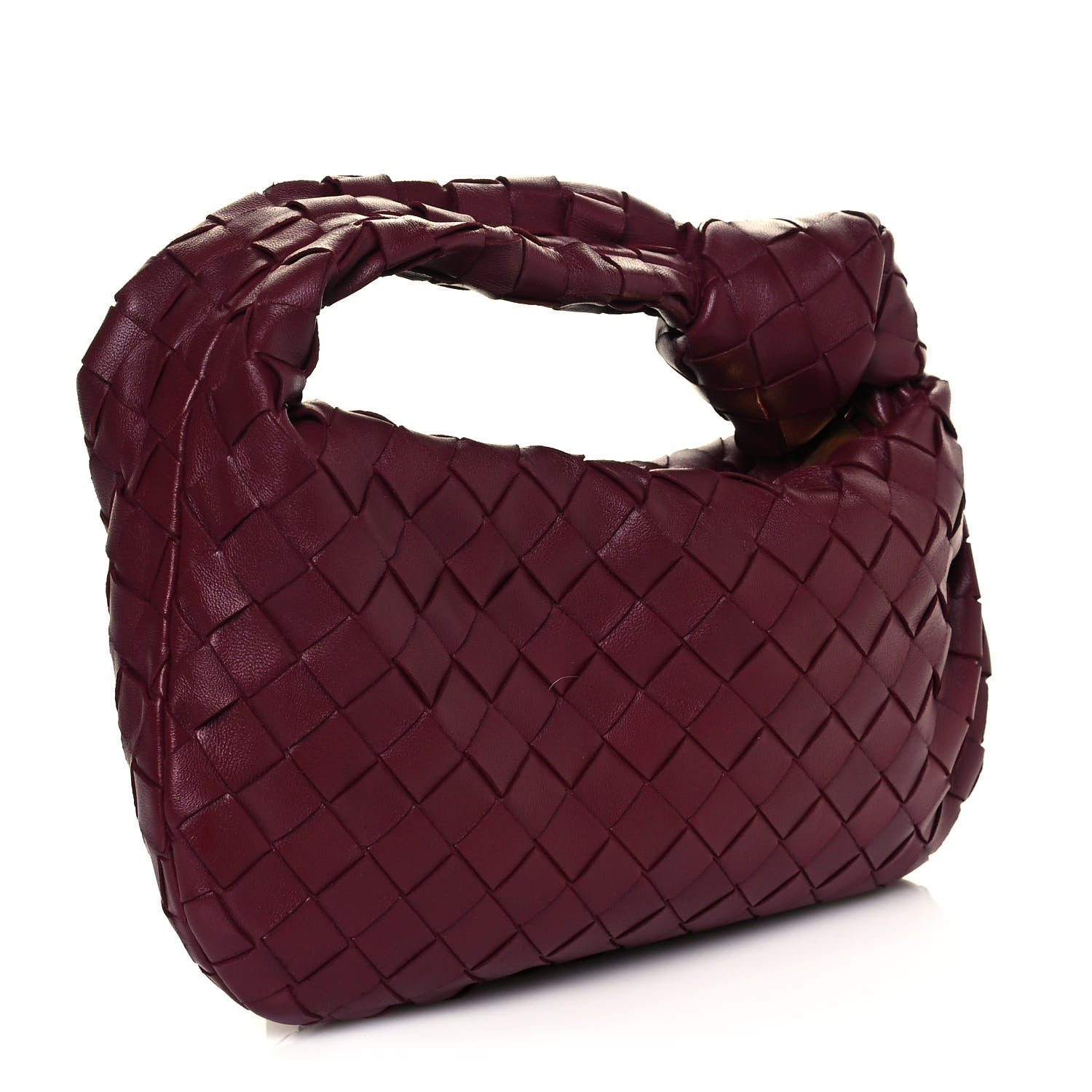 Bottega Veneta Nappa Intrecciato Mini Jodie Dark Red 3 of 10