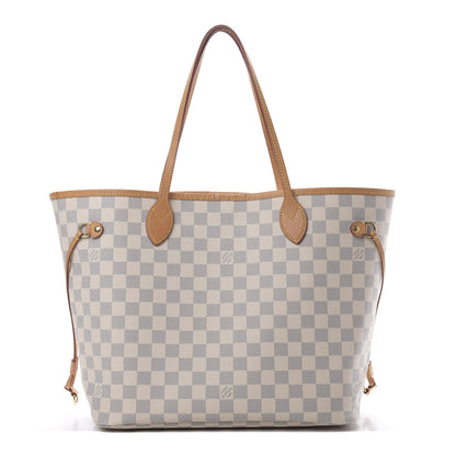 Louis Vuitton Damier Azur Neo Neverfull MM Rose Ballerine 1 of 13
