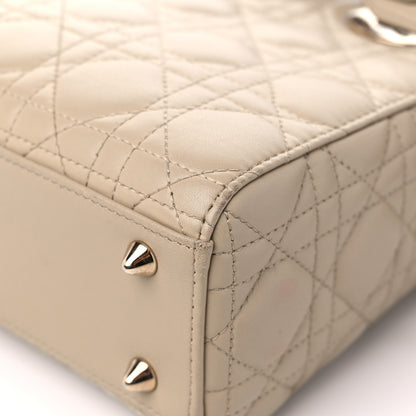 Christian Dior Calfskin Cannage Small My ABCDior Lady Dior Beige 10 of 17