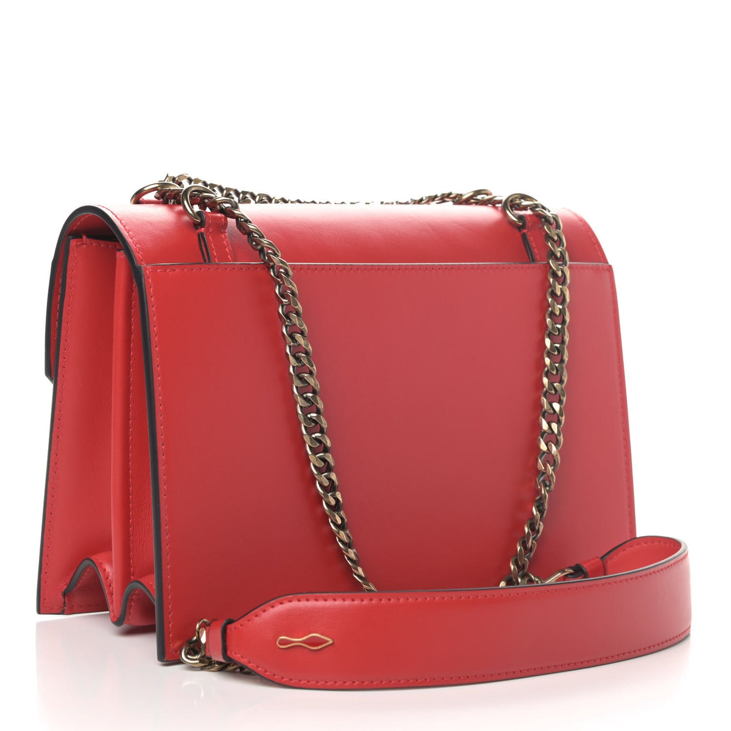 Calfskin Large Elisa Shoulder Bag Loubi