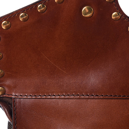 Burberry House Check Studded Large Greenham Tote Dark Tan 19 of 47