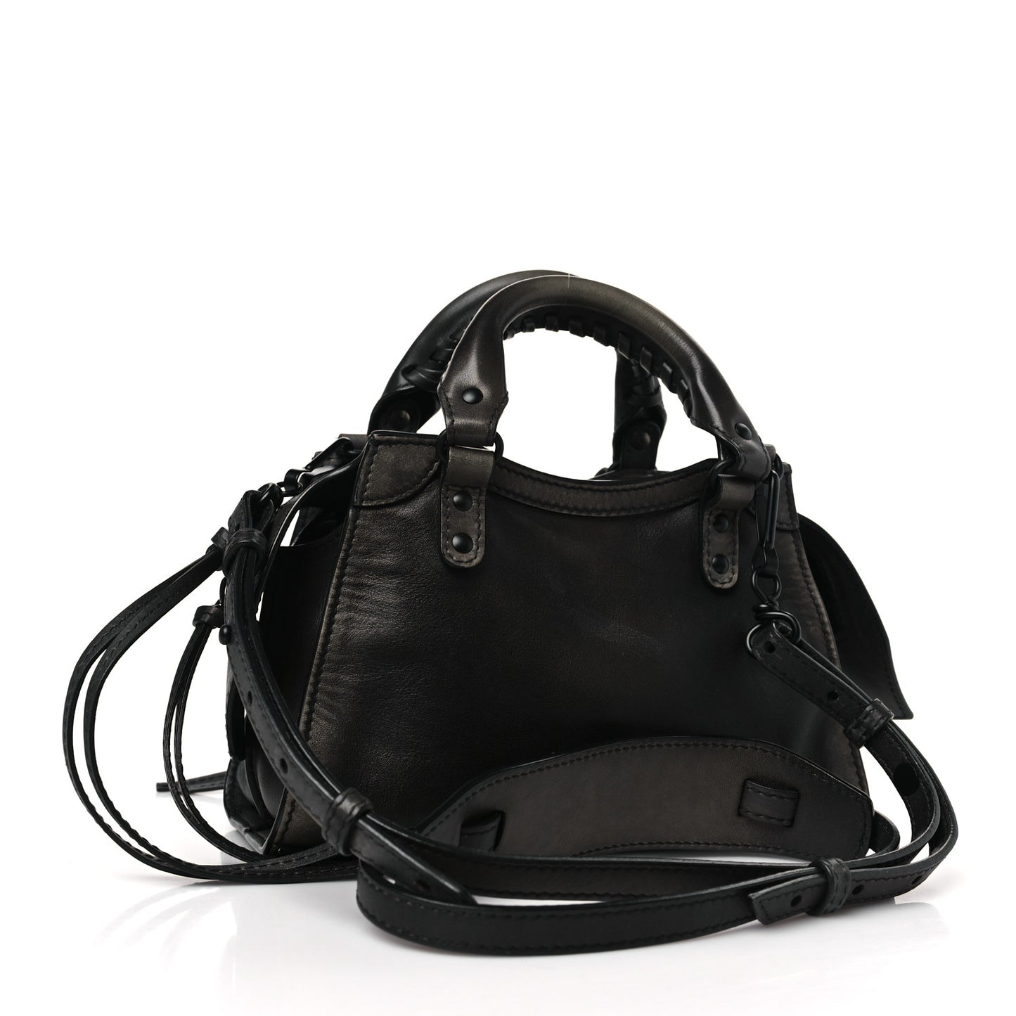 Used Calfskin Black Hardware Mini Neo Classic City Black