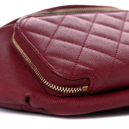 Chanel Caviar Quilted Business Affinity Waist Belt Bag Burgundy 7 of 8