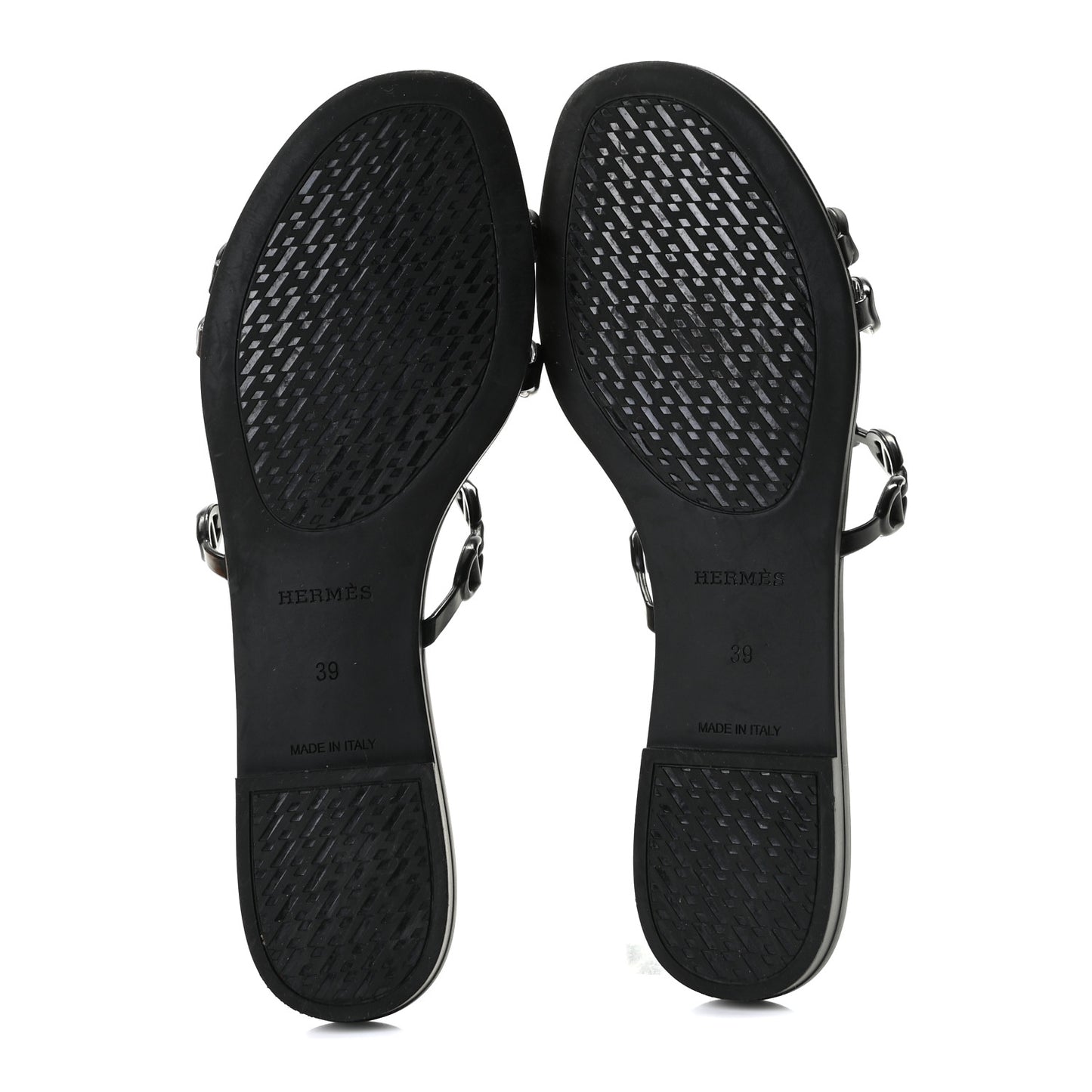 Rubber Chaine d'Ancre Rivage Sandals 39 Black