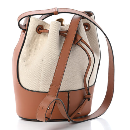 Loewe Canvas Calfskin Balloon Bucket Bag Ecru Tan 3 of 6