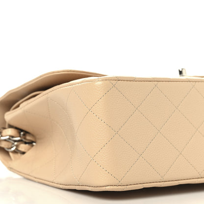 Chanel Caviar Quilted Jumbo Double Flap Beige 9 of 11
