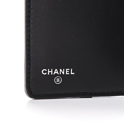 Chanel Aged Calfskin Quilted Gabrielle Yen Wallet Black 5 of 8