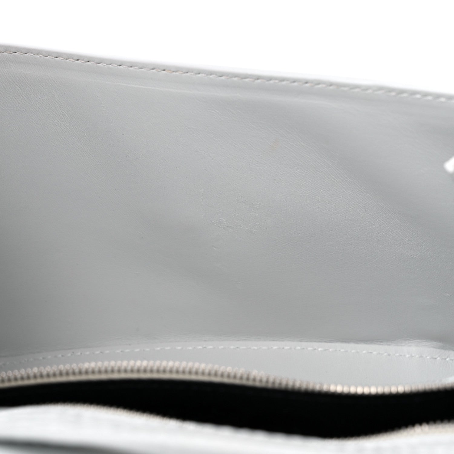 Balenciaga Shiny Calfskin Crocodile Embossed Small Hourglass Sling Shoulder Bag White 12 of 13