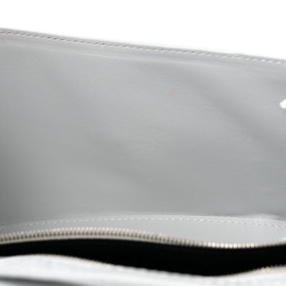 Balenciaga Shiny Calfskin Crocodile Embossed Small Hourglass Sling Shoulder Bag White 12 of 13