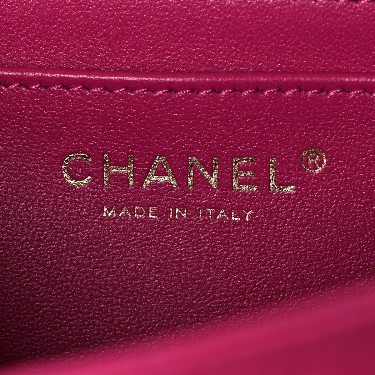 Chanel Lambskin Quilted Medium Crystal Top Handle Rectangular Flap Dark Pink 5 of 9