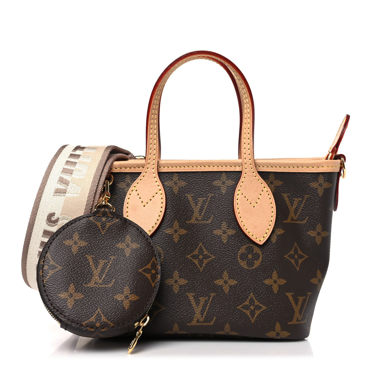Louis Vuitton LOUIS VUITTON Monogram Neverfull BB Beige 1 of 9