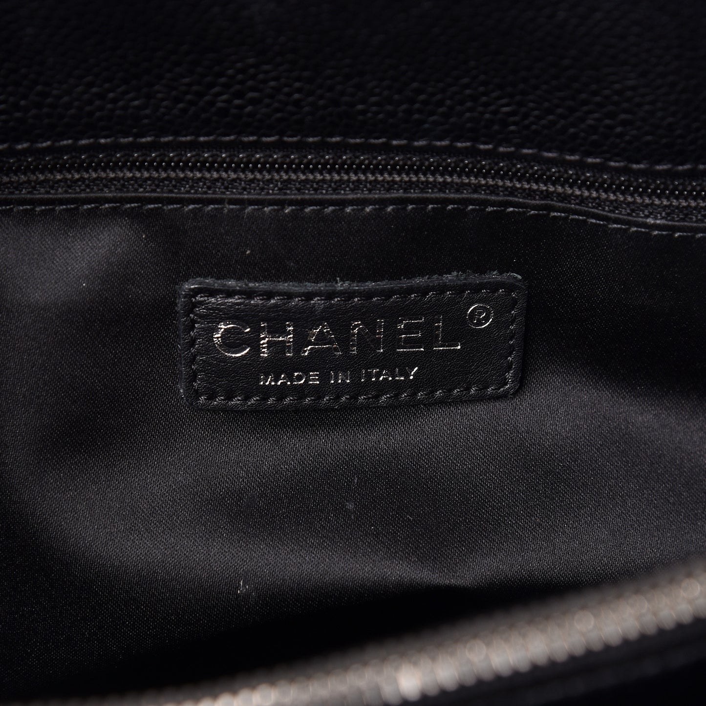 Caviar Quilted Grand Shopping Tote GST Black