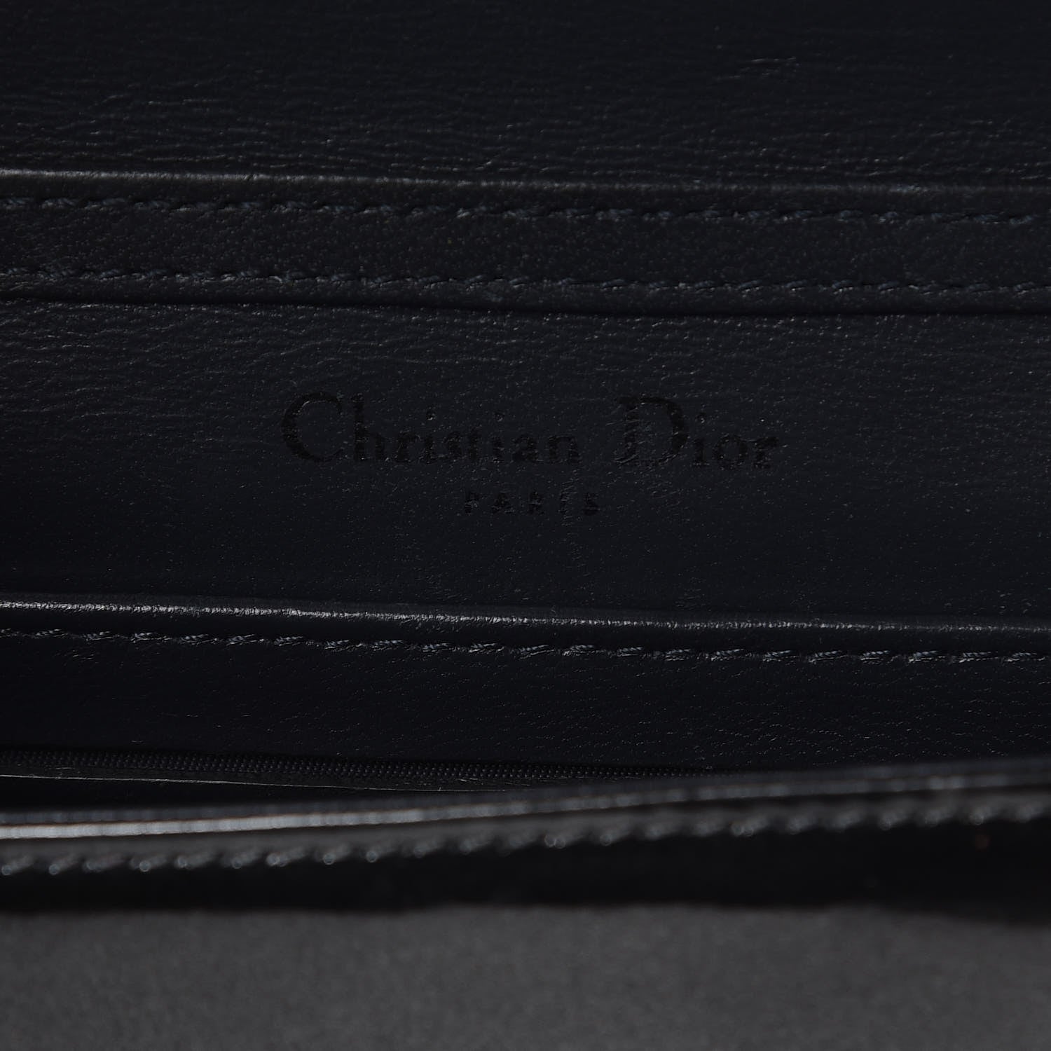 Christian Dior Metallic Patent Micro-Cannage Baby Diorama Flap Bag Graphite 6 of 8