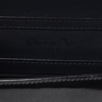 Christian Dior Metallic Patent Micro-Cannage Baby Diorama Flap Bag Graphite 6 of 8