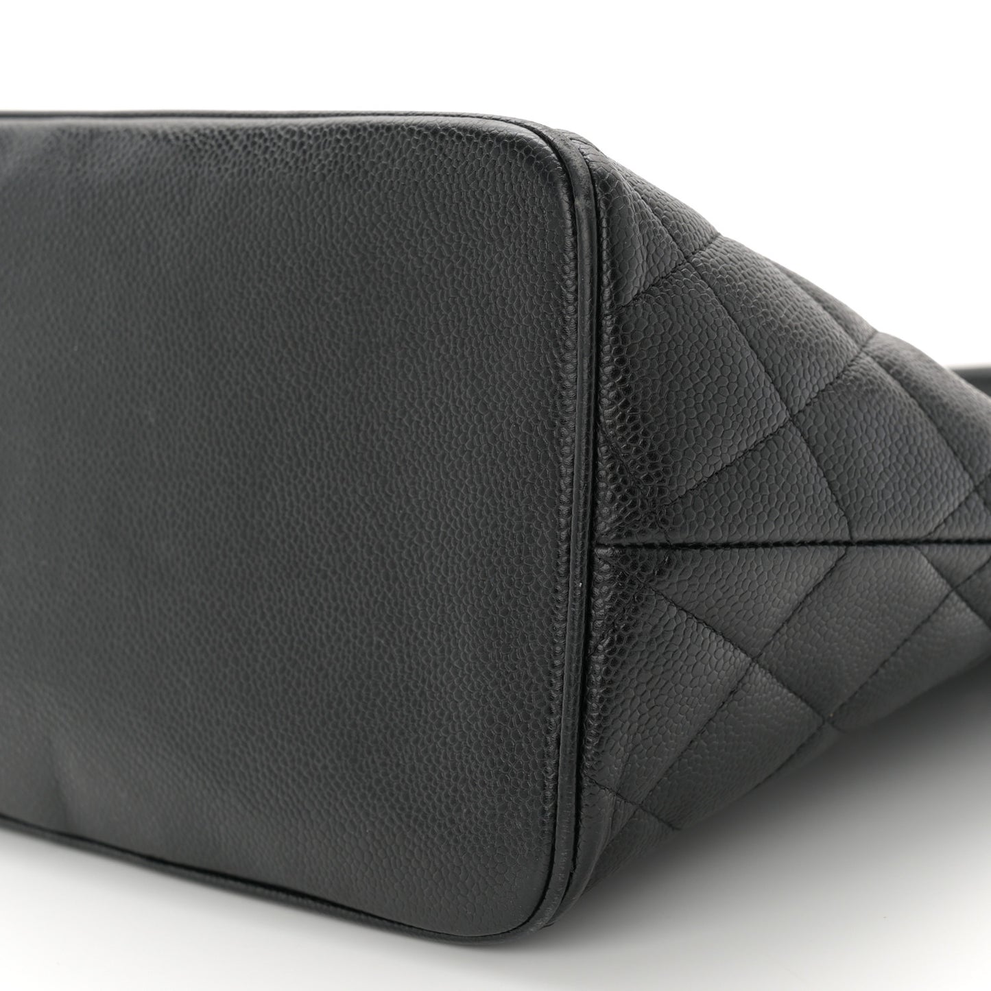Caviar Quilted Medallion Tote Black