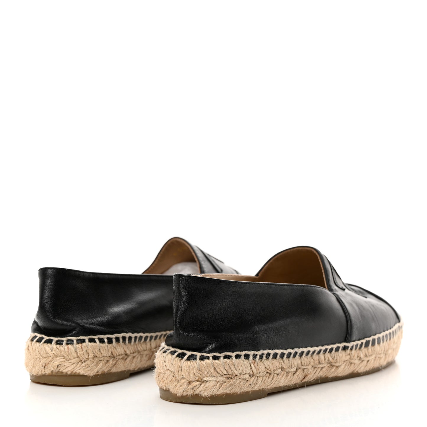 Lambskin CC Espadrilles 39 Black