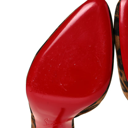 Christian Louboutin Veau Velours Kitty Round Chick 85 Pumps 41 Brown 23 of 27