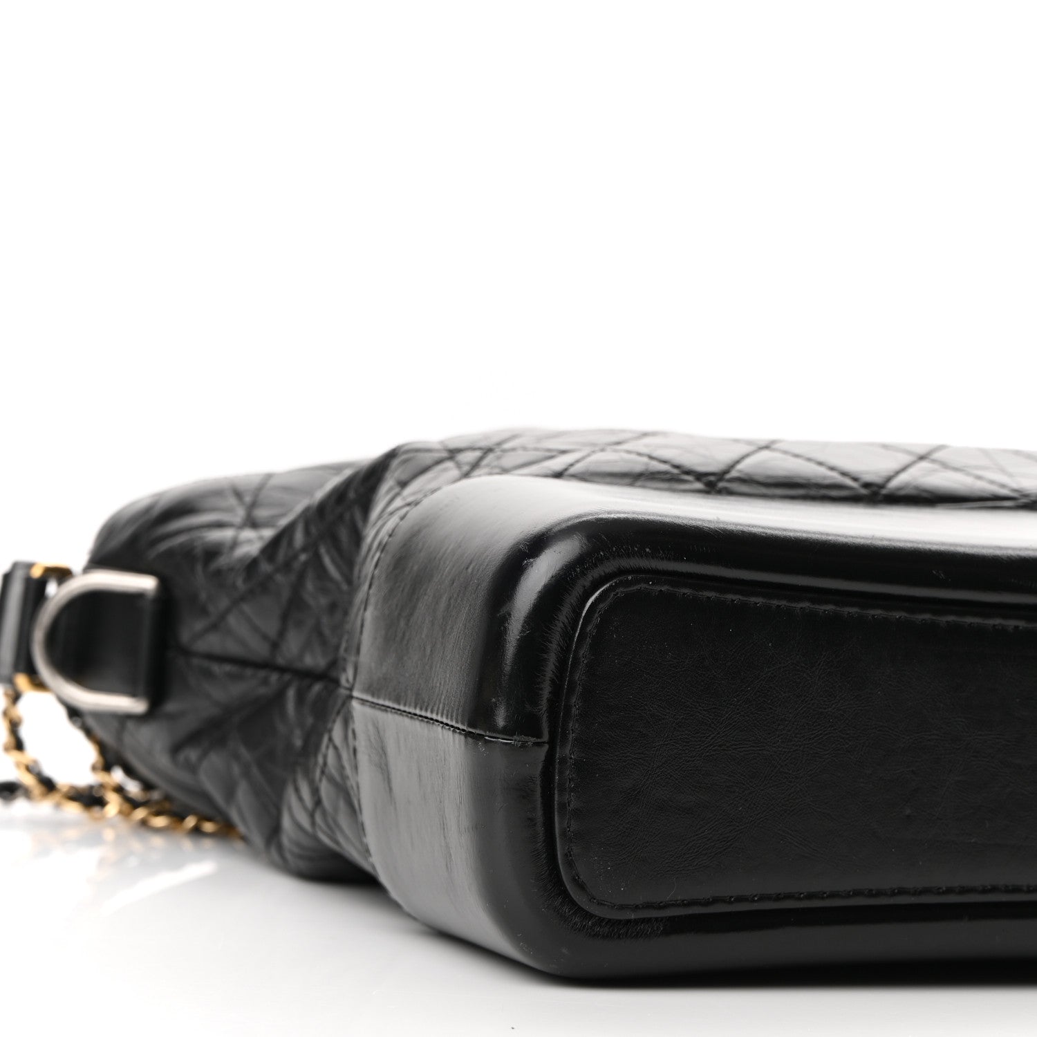 Chanel Aged Calfskin Quilted Large Gabrielle Hobo Black 9 of 10