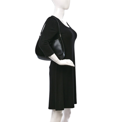 Prada Spazzolato Cleo Shoulder Bag Black 2 of 8