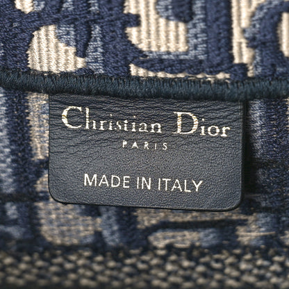 Christian Dior Oblique Small Book Tote Blue Multicolor 6 of 12