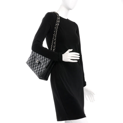 Chanel Caviar Quilted Jumbo Single Flap Black 2 of 12