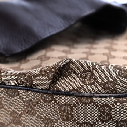 Gucci Monogram Web Medium Dressage Hobo Dark Brown 13 of 13