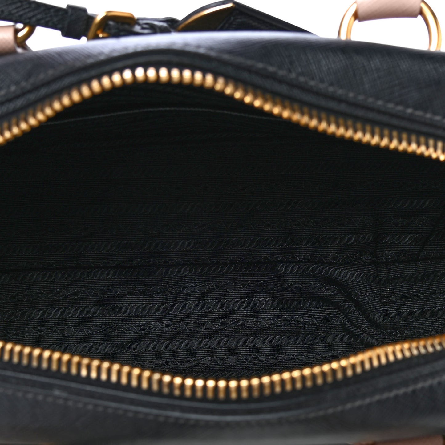 Saffiano Lux Bauletto Black Cammeo
