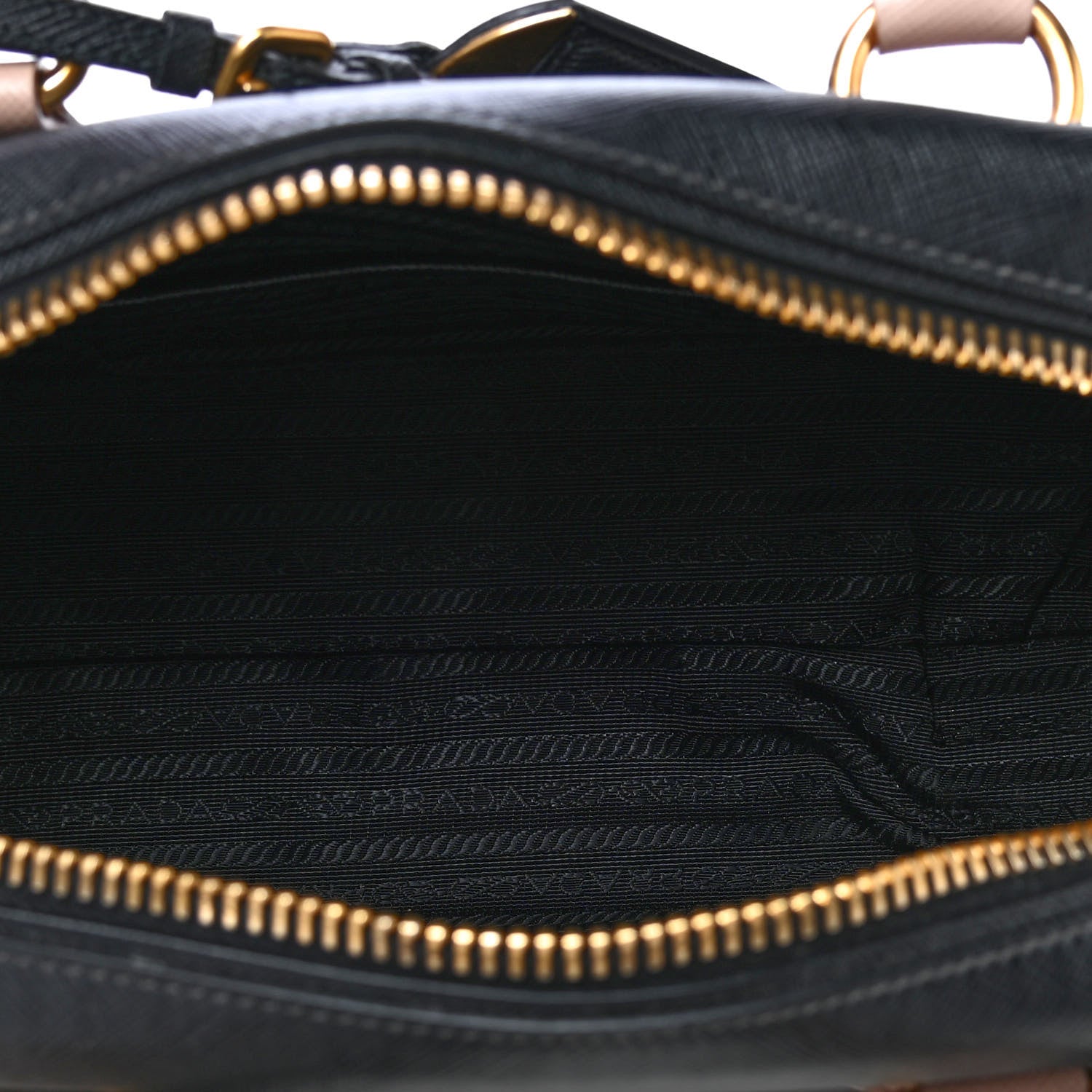 Prada Saffiano Lux Bauletto Black Cammeo 4 of 6