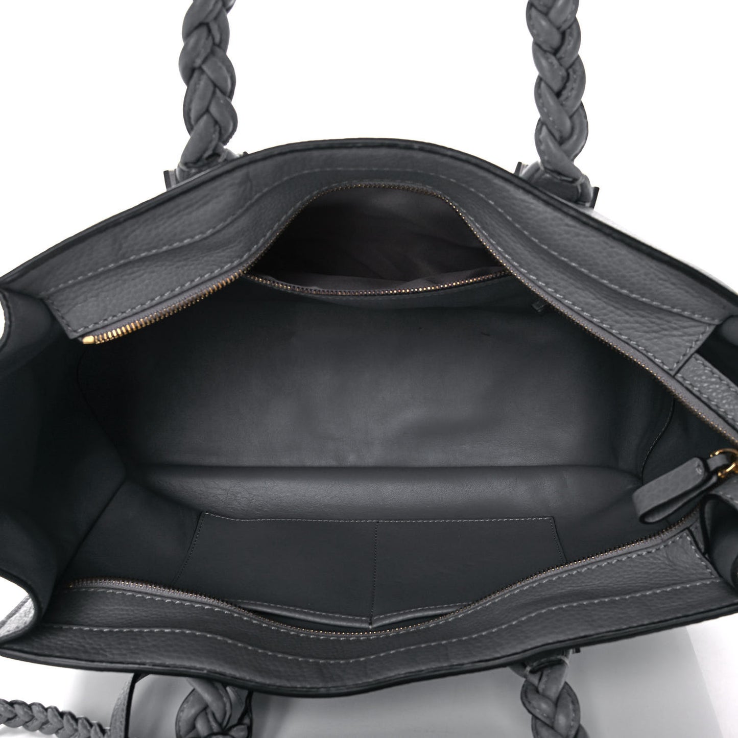 Grained Calfskin Small To Be Cool Tote Grigio Perla