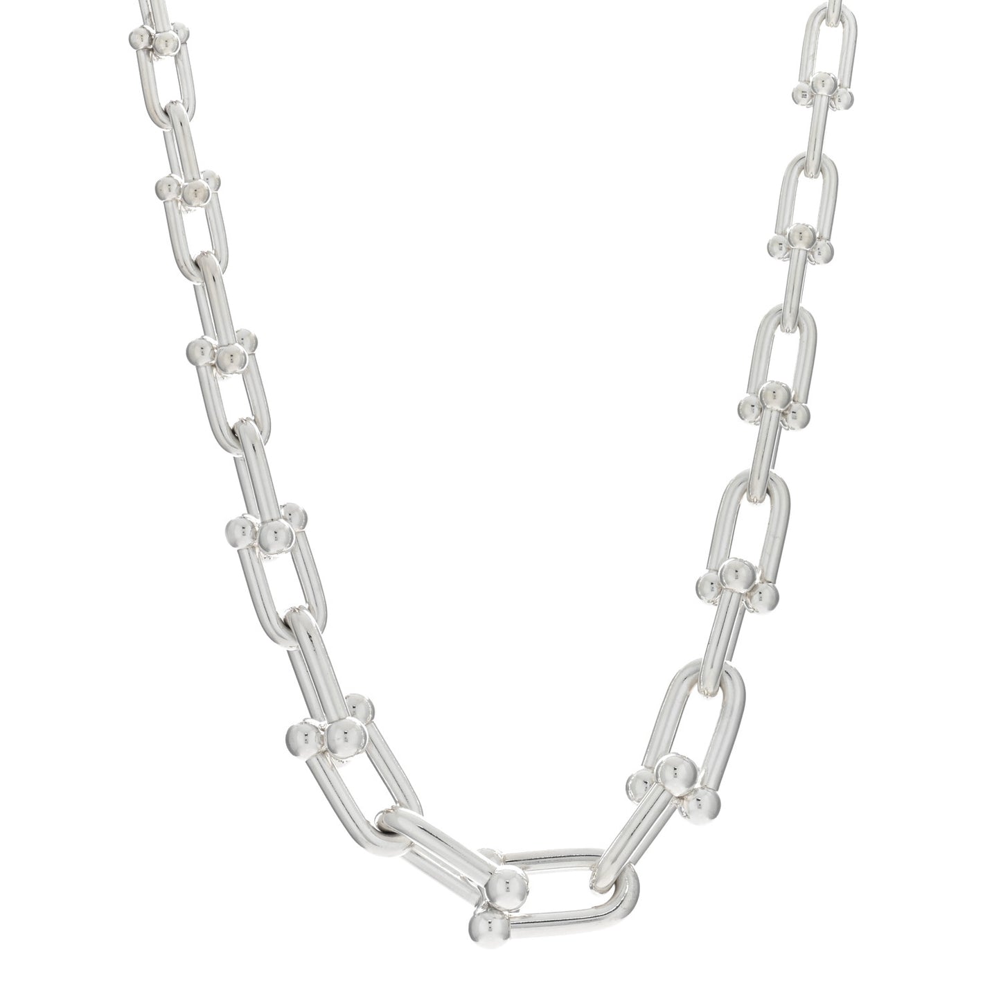 Sterling Silver HardWear Graduated Link Necklace