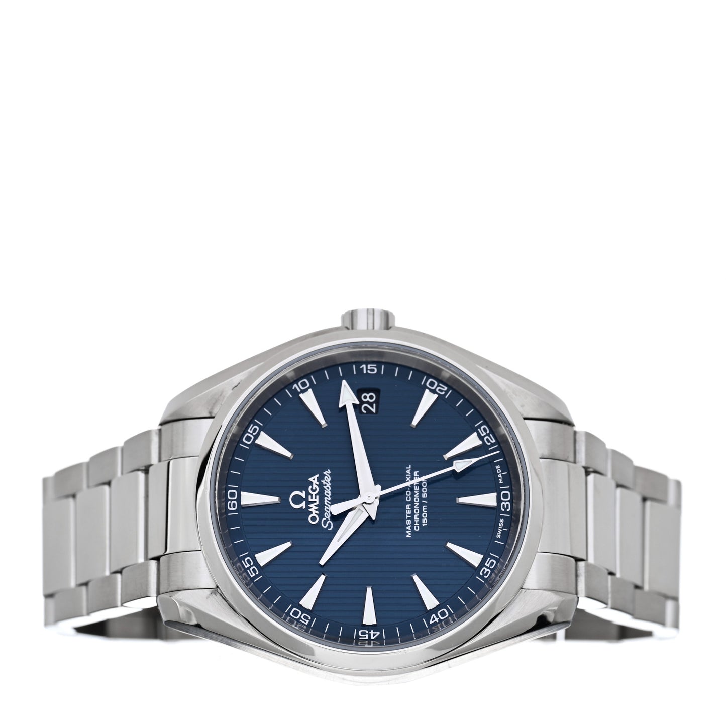 Stainless Steel 41mm Seamaster Aqua Terra Master Co-Axial Chronometer Automatic Watch Blue 231.10.42.21.03.003