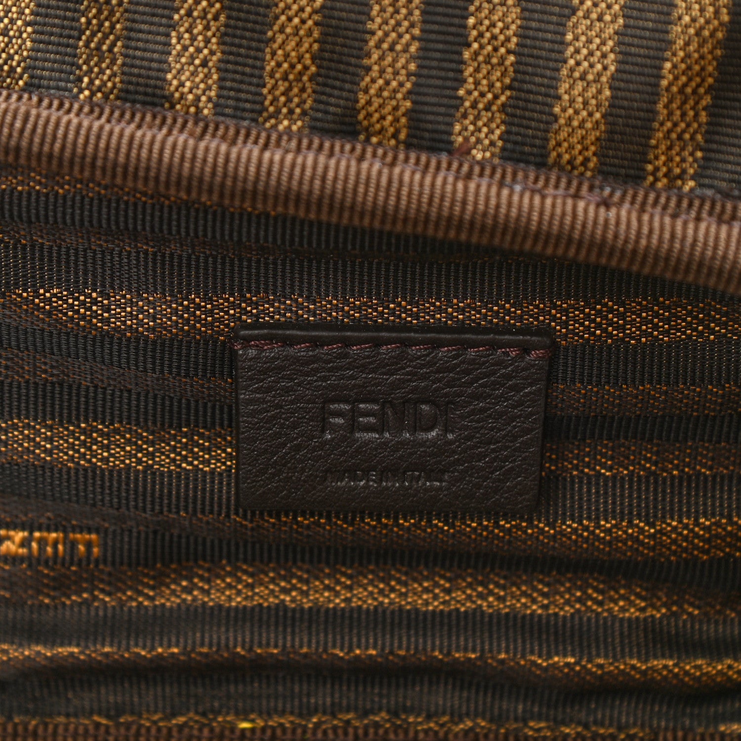 Fendi Lycra Shiny Nappa FF Embossed Cosmetic Case Sprint 6 of 8