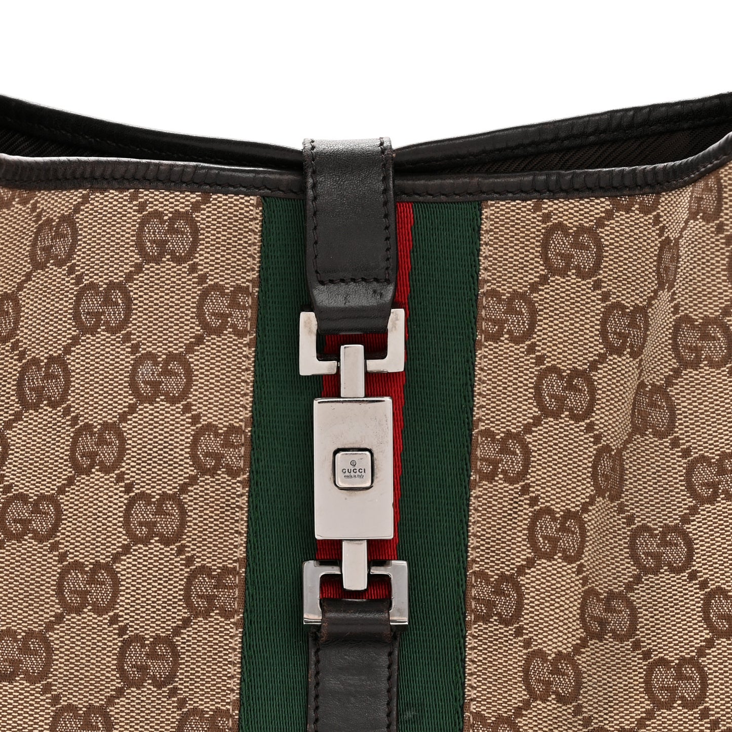 Monogram Web Jackie O Hobo Dark Brown