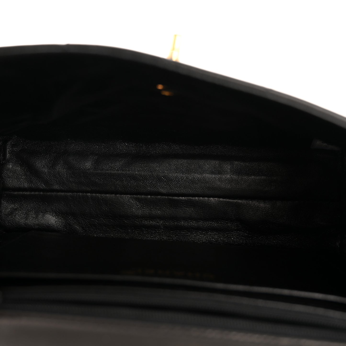 Lambskin Quilted Medium Kelly Flap Bag Black