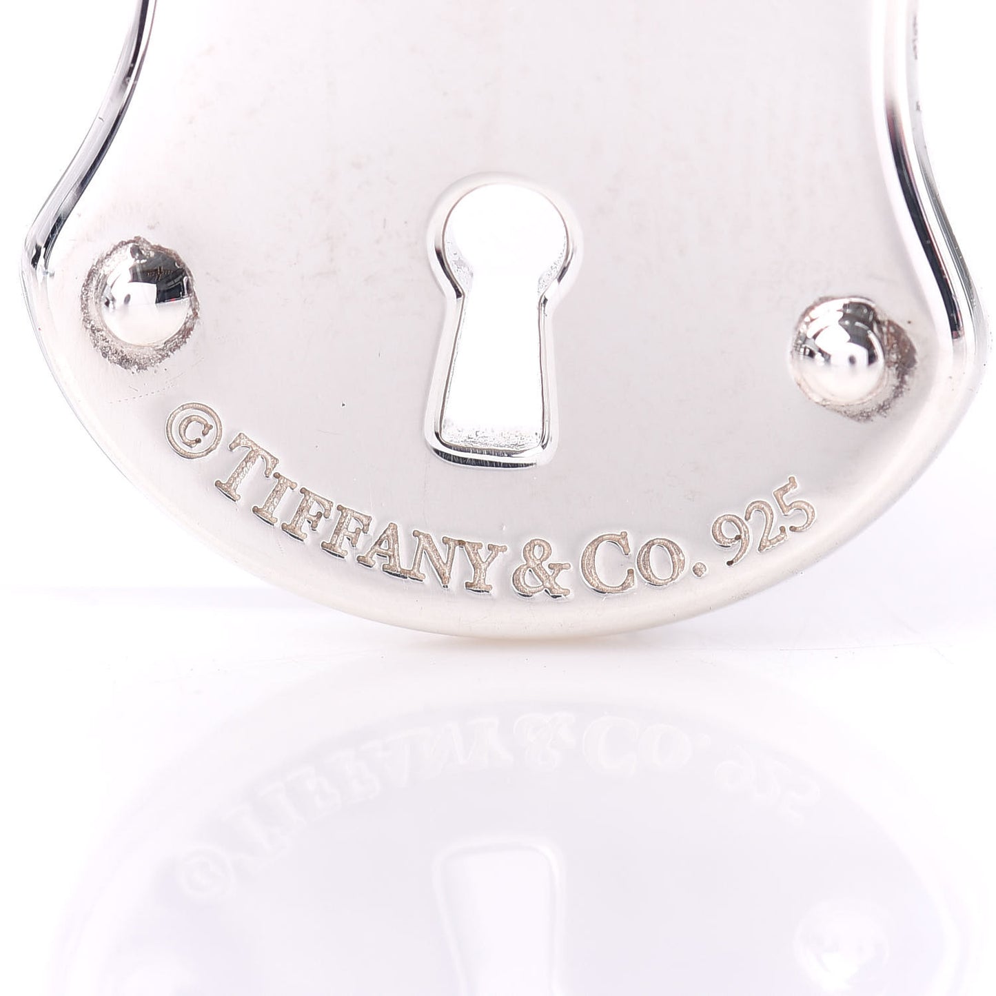 Sterling Silver Diamond Lock Pendant