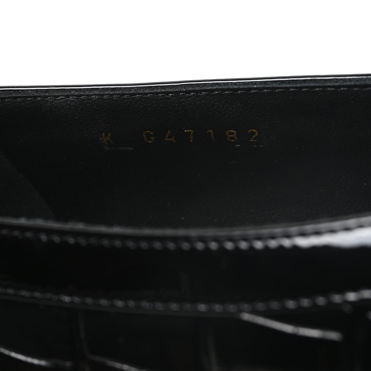 Chanel Crocodile Embossed Patent Calfskin Ballet Flats 36.5 Black 9 of 10