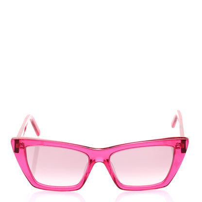 Saint Laurent Mica SL 276 Acetate Cat Eye Sunglasses Pink 2 of 8