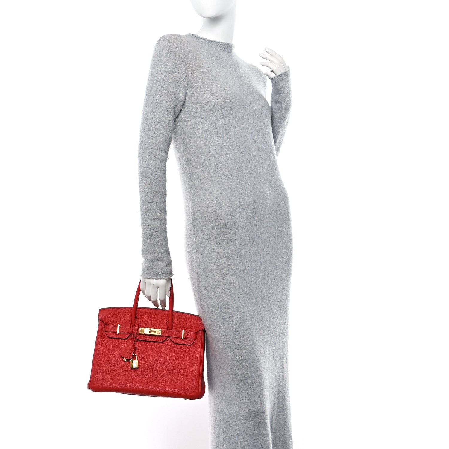 Hermes Togo BIRKIN 30 Rouge Casaque 2 of 21