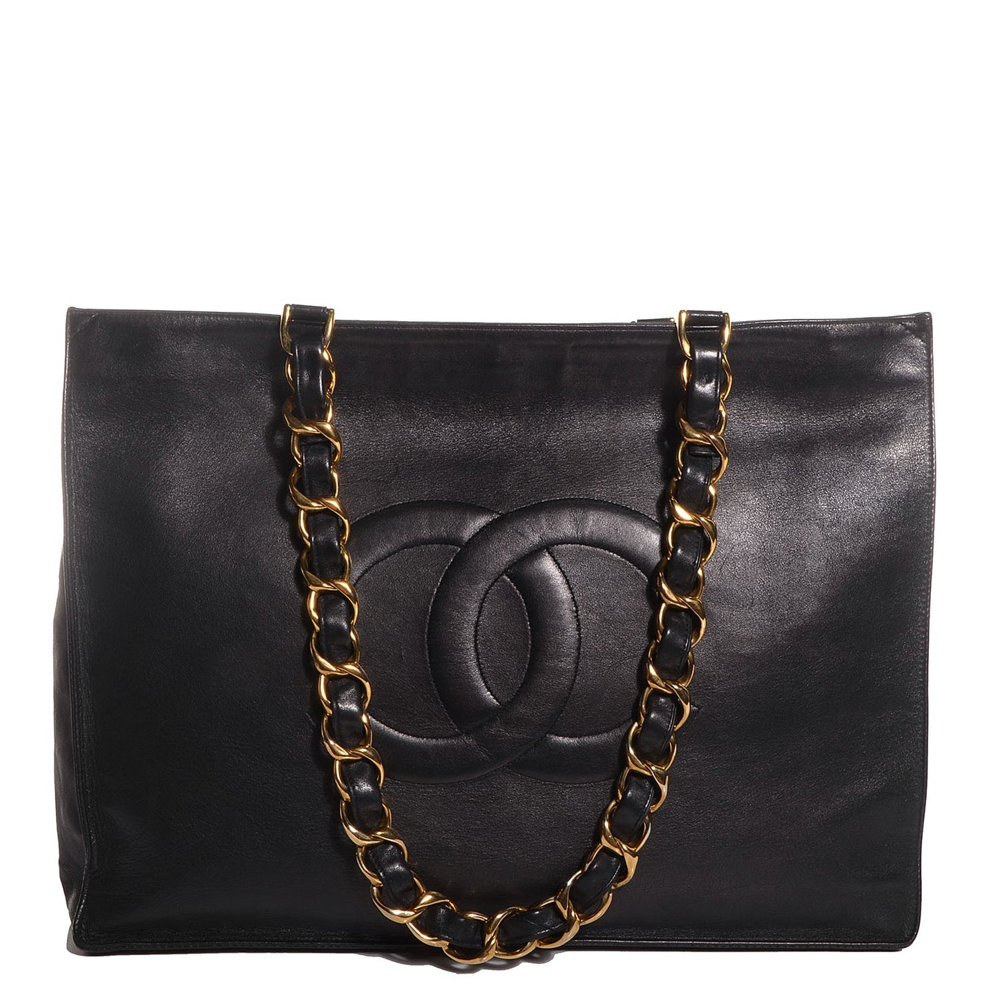 Lambskin Jumbo Shoulder Bag Black