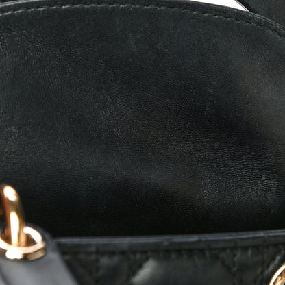 Christian Dior Lambskin Cannage Mini Lady Dior Black 14 of 22