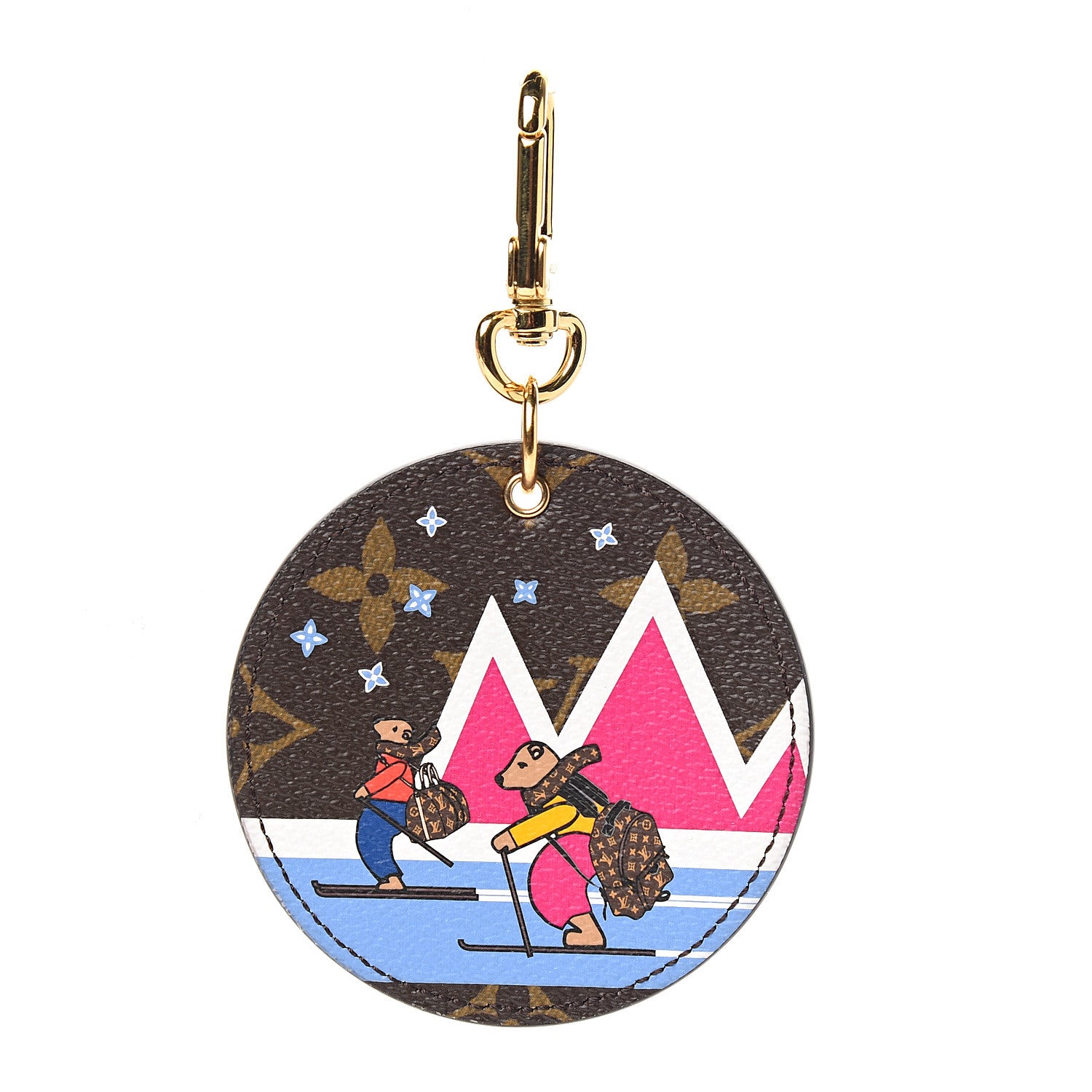 Louis Vuitton Monogram 2018 Christmas Animation Bears Bag Charm Key Ring 1 of 4