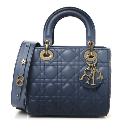Christian Dior Lambskin Cannage Gradient Small My ABCDior Lady Dior Indigo Blue 1 of 13